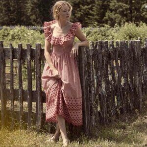 Doen Liesel Dress Cerise Paris Gingham